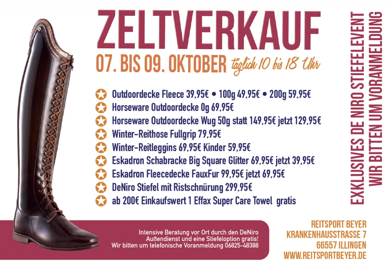 Reitsport Beyer - Flugblatt